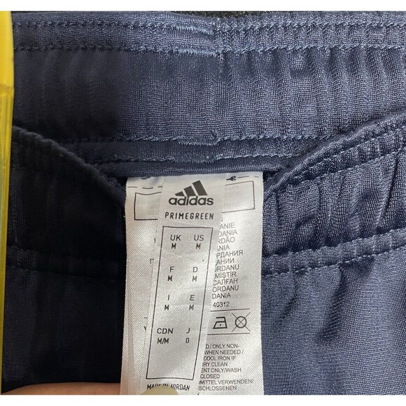 Adidas Essentials Men's Warm Up Tapered 3 Stripes Jogger Pants Navy Blue Sz M - Picture 6 of 10